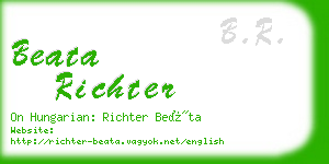 beata richter business card